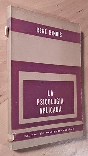Bild des Verkufers fr La psicologa aplicada zum Verkauf von Llibres Bombeta