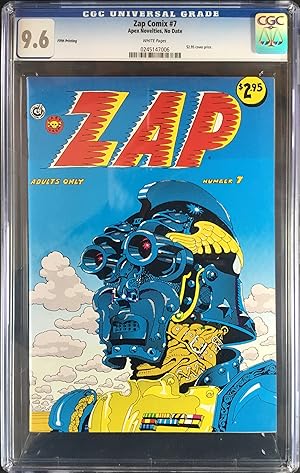 Image du vendeur pour ZAP COMIX No. 7 (5th. Print) CGC Graded 9.6 (NM+) mis en vente par OUTSIDER ENTERPRISES