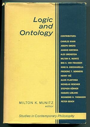 Seller image for Logic and Ontology for sale by Book Happy Booksellers