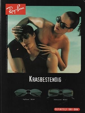 Bild des Verkufers fr Dutch Ray-Ban ad postcard: Krasbestendig zum Verkauf von Mobyville