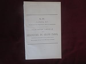 Cadastre abrégé #101 de la Seigneurie de Grand Pabos, appartenant à Gaspé Fishing and Coal Mining...