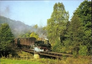 Bild des Verkufers fr Ansichtskarte / Postkarte Streckewalde Grorckerswalde im Erzgebirge, Schmalspurbahn Wolkenstein Jhstadt, Lok 99 1585 1 zum Verkauf von akpool GmbH