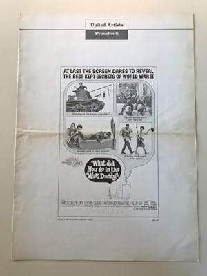 Seller image for What Did You Do in the War, Daddy? Pressbook 1966 Jame Coburn for sale by AcornBooksNH