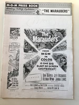 Image du vendeur pour The Marauders Pressbook 1955 Dan Duryea, Jeff Richards, Keenan Wynn mis en vente par AcornBooksNH