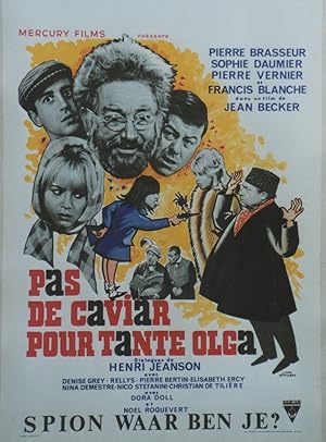 "PAS DE CAVIAR POUR TANTE OLGA" Réalisé par Jean BECKER en 1965 avec Pierre BRASSEUR, Sophie DAUM...