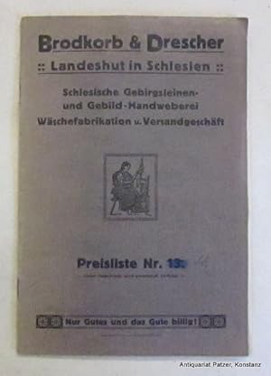 Landeshut in Schlesien. Schlesische Gebirgsleinen- und Gebild-Handweberei, Wäschefabrikation u. V...