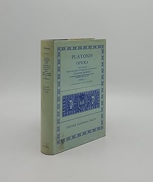PLATO Platonis Opera Volume III Tetralogias V-VII Continens [Scriptorum Classicorum Bibliotheca O...