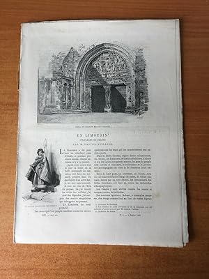 Bild des Verkufers fr LE TOUR DU MONDE 1893 n 5 : EN LIMOUSIN (paysages et rcits) zum Verkauf von KEMOLA