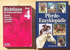 Bild des Verkufers fr Zwei Bcher: 1. Richtlinien fr Reiten und Fahren, Band 4, Haltung, Ftterung, Gesundheit und Zucht ; 2. Pferde-Enzyklopdie zum Verkauf von Versandantiquariat Manuel Weiner