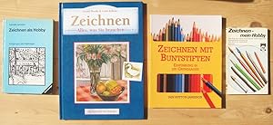 Immagine del venditore per Vier Bcher: 1. Zeichnen als Hobby. Anregungen und Anleitungen ; 2. Zeichnen - Alles, was Sie brauchen ; 3. Zeichnen mit Buntstiften. Einfhrung in die Grundlagen ; 4. Zeichnen mein Hobby venduto da Versandantiquariat Manuel Weiner