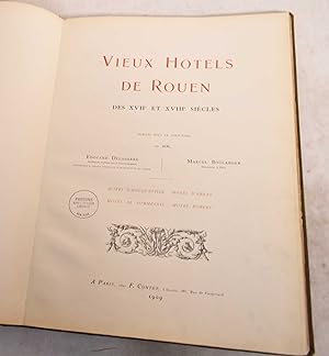 Bild des Verkufers fr Vieux Hotels de Rouen des XVIIe et XVIIIe Siecles zum Verkauf von Mullen Books, ABAA