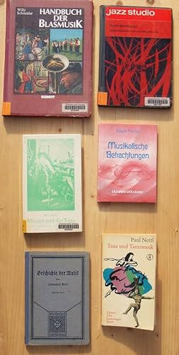 Konvolut mit sechs Bücher: 1. Handbuch der Blasmusik - Schott ED 4204 - Erweiterte Neufassung ; 2...