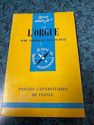 Seller image for L'orgue for sale by LIBRAIRIE ICITTE (LONGUEUIL)