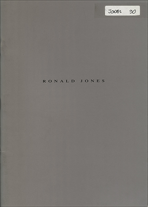 Seller image for Ronald Jones for sale by Specific Object / David Platzker