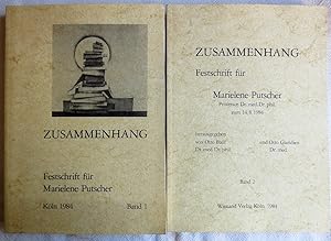 Imagen del vendedor de Zusammenhang : Festschrift fr Marielene Putscher, Professor Dr. med. Dr. phil. zum 14. 8. 1984 ; 2 Bnde a la venta por VersandAntiquariat Claus Sydow