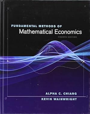 Image du vendeur pour Fundamental Methods of Mathematical Economics mis en vente par BombBooks