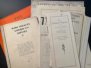 30 pamphlets regarding the Hays Code, Motion Picture Censorship, etc.