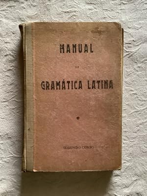 Imagen del vendedor de Manual de gramtica latina a la venta por Libros Ambig