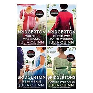 Immagine del venditore per Julia Quinn Bridgerton Family Series 6-9: 4 Collection Books Set (When He Was Wicked, It's In His Kiss, On The Way To The Wedding, The Bridgertons: Happily Ever After) venduto da PhinsPlace