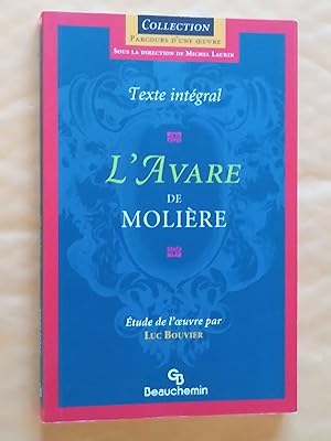 Seller image for L'Avare. Texte intgral for sale by Claudine Bouvier