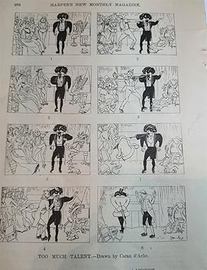 Seller image for Article: Too Much Talent, 8 Cartoons Drawn by D'Ache for sale by Hammonds Antiques & Books