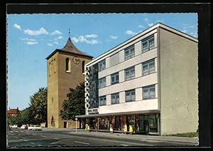 Ansichtskarte Fellbach, Kaufhaus Helfer und Pauluskirche