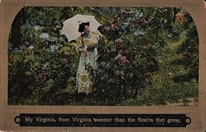 Seller image for song postcard: Virginia,, My Virginia, Sweeter Than the Flow'rs That Grow for sale by Mobyville