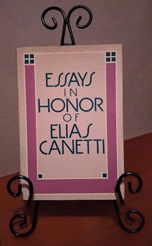 Seller image for Essays in Honor of Elias Canetti. Translated by Michael Hulse for sale by Structure, Verses, Agency  Books