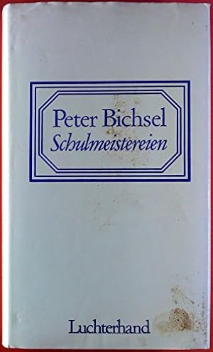 Bild des Verkufers fr Schulmeistereien (German Edition) zum Verkauf von WeBuyBooks