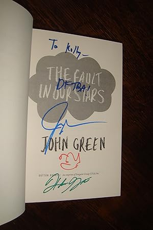 Seller image for The Fault in our Stars (signed twice & doodled) for sale by Medium Rare Books