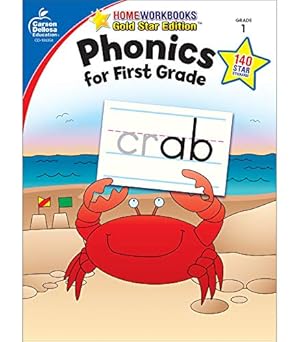 Image du vendeur pour Phonics for First Grade, Grade 1: Gold Star Edition (Home Workbooks: Gold Star Edition) mis en vente par WeBuyBooks