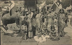 Ansichtskarte / Postkarte Gustav Hagenbeck, Groote indische Tentoonstelling, Indische Frauen, Kinder