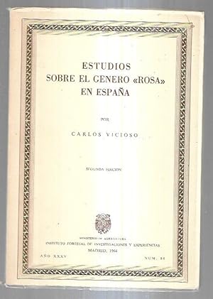 Imagen del vendedor de ESTUDIOS SOBRE EL GENERO ROSA EN ESPAA a la venta por Desvn del Libro / Desvan del Libro, SL