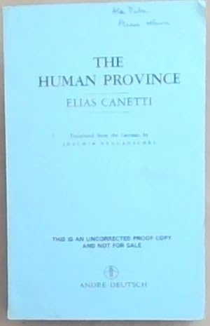Bild des Verkufers fr The Human Province zum Verkauf von Chapter 1