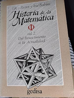 Imagen del vendedor de Historia de la matemtica: 1 y 2 (CLADEMA / HISTORIA) a la venta por Librera La Esconda