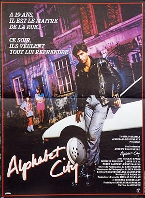 "ALPHABET CITY" Réalisé par Amos POE en 1984 avec Vincent SPANO / Affiche française originale / O...