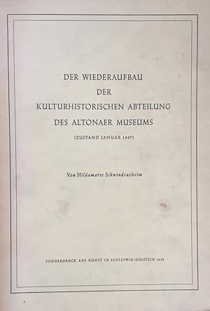Der Wiederaufbau der kulturhistorischen Abteilung des Altonaer Museums. Zustand Januar 1957.