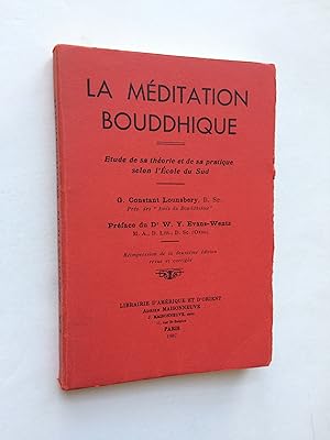 Seller image for La Mditation Bouddhique for sale by Pascal Coudert