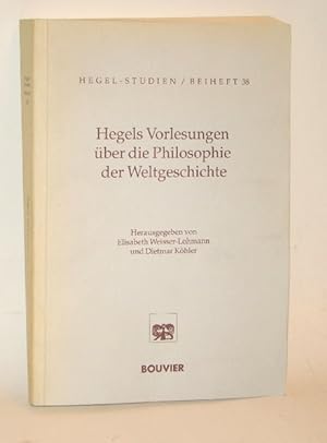 Bild des Verkufers fr Hegels Vorlesungen ber die Philosophie der Weltgeschichte. Herausgegeben von Elisabeth Weisser-Lohmann und Dietmar Khler. zum Verkauf von Versandantiquariat Brck (VDA / ILAB)