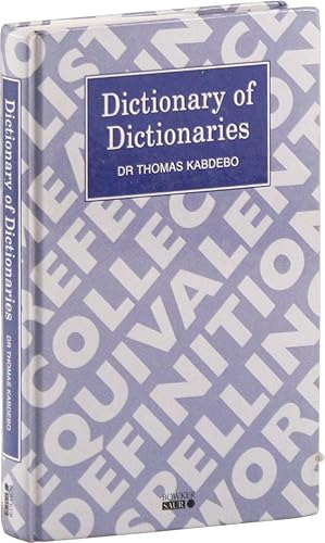 Seller image for Dictionary of Dictionaries for sale by Lorne Bair Rare Books, ABAA