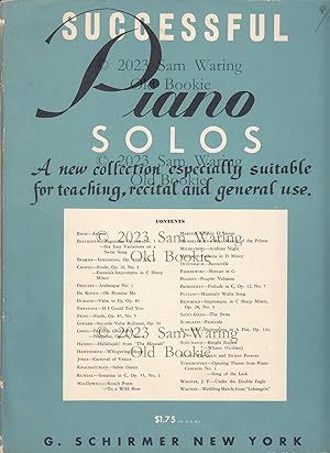 Seller image for Successful piano solos : a new collection especially suitable for teaching, recital and general use for sale by Old Bookie