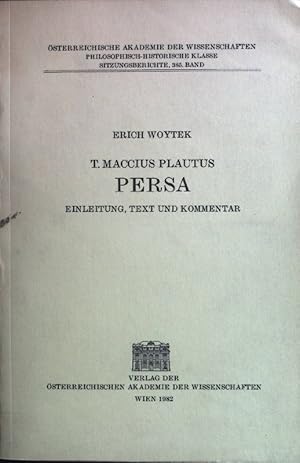 Imagen del vendedor de Persa : Einleitung, Text, Kommentar. Sitzungsberichte ; Bd. 385 a la venta por books4less (Versandantiquariat Petra Gros GmbH & Co. KG)
