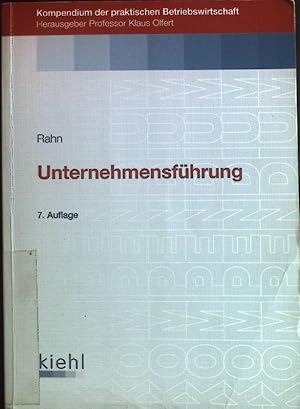 Bild des Verkufers fr Unternehmensfhrung. Kompendium der praktischen Betriebswirtschaft zum Verkauf von books4less (Versandantiquariat Petra Gros GmbH & Co. KG)