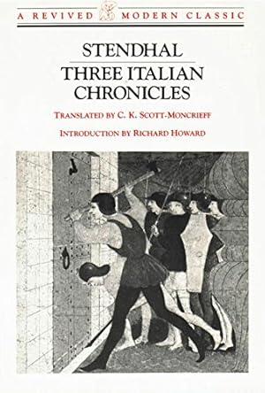 Bild des Verkufers fr Three Italian Chronicles: Stories (Revived Modern Classic): 0 (New Directions Revived Modern Classics) zum Verkauf von WeBuyBooks