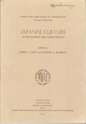 Immagine del venditore per Japanese Culture. Its Development and Characteristics. venduto da Asia Bookroom ANZAAB/ILAB