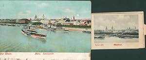 Bild des Verkufers fr Leporello Ansichtskarte / Postkarte Mainz am Rhein, Rhein mit Schiffen, Panorama zum Verkauf von akpool GmbH