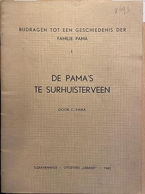 De Pama's te Surhuisterveen. Den Haag 1942, 19 p., geïll.
