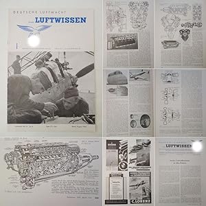 Seller image for Deutsche Luftwacht Ausgabe Luftwissen. Mit Mitteilungen der Deutschen Akademie fr Luftfahrtforschung und der Lilienthal-Gesellschaft fr Luftfahrtforschung. Herausgegeben unter Mitwirkung des Reichsluftfahrtministerium * Band 10 Nr. 8 August 1943 for sale by Galerie fr gegenstndliche Kunst