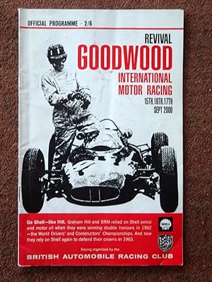 Seller image for Goodwood near Chichester International Motor Racing Revival Race Meeting 15th 16th 17th September 2000. for sale by Tony Hutchinson