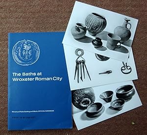 Seller image for The Baths at Wroxeter Roman City. 1965 Ministry of Public Building and Works Official Guide-book. +3 pc. for sale by Tony Hutchinson